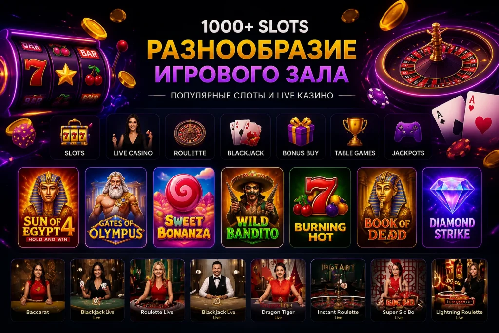 Игровой зал от онлайн казино в Узбекистане